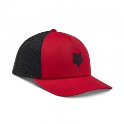 CZAPKA Z DASZKIEM FOX FOX HEAD TRUCKER FLAME RED OS