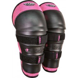 OCHRANIACZ FOX KIDS PEEWEE TITAN KNEE/SHIN GRD BLACK/PINK OS