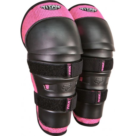 OCHRANIACZ FOX KIDS PEEWEE TITAN KNEE/SHIN GRD BLACK/PINK OS