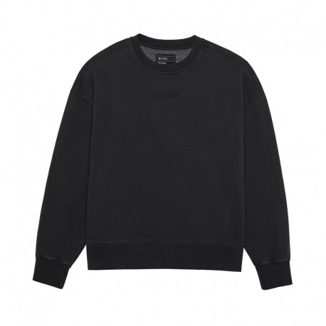 BLUZA FOX WORDMARK OVERSIZED FLEECE CREW BLACK M