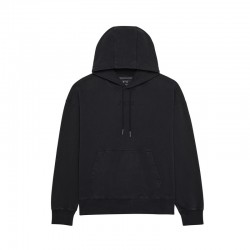 BLUZA Z KAPTUREM FOX WORDMARK OVERSIZED FLEECE PO BLACK M