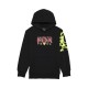 BLUZA Z KAPTUREM FOX JUNIOR ENERGY FLEECE PO BLACK YS