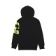 BLUZA Z KAPTUREM FOX JUNIOR ENERGY FLEECE PO BLACK YS