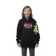 BLUZA Z KAPTUREM FOX JUNIOR ENERGY FLEECE PO BLACK YS