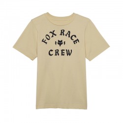 T-SHIRT FOX JUNIOR RACE CREW CREAM YS