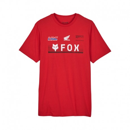 T-SHIRT FOX X HONDA PREM SS TEE FLAME RED L