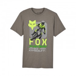 T-SHIRT FOX X PRO CIRCUIT PREM SS TEE HEATHER GRAPHITE XL