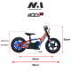 NAI e-KID 12 PRO ABS ELEKTRYCZNY MOTOCYKL DLA DZIECI 12"