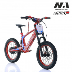 NAI e-BRO 18 PRO children's motorcycle, 18" wheels red