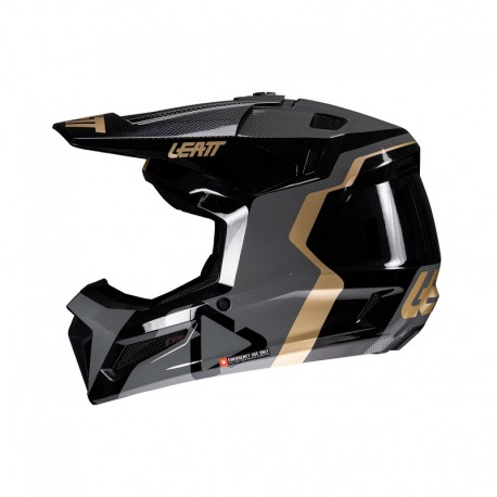 KASK Z GOGLAMI LEATT KIT MOTO 3.5 JUNIOR V25 (51-52CM) BLACK M