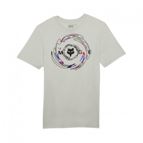 T-SHIRT FOX ENERGY FACE PREM TEE LIGHT GREY L