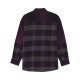 KOSZULA FOX LADY OVERSIZED FLANNEL SANGRIA S