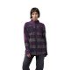 KOSZULA FOX LADY OVERSIZED FLANNEL SANGRIA S