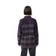 KOSZULA FOX LADY OVERSIZED FLANNEL SANGRIA S