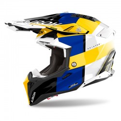 KASK AIROH AVIATOR 3 MONARCH BLUE YELLOW GLOSS XS