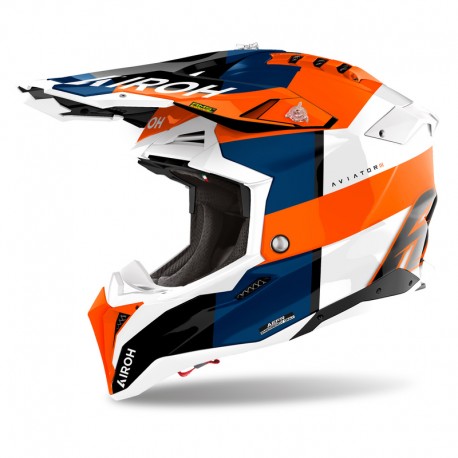 KASK AIROH AVIATOR 3 MONARCH ORANGE GLOSS XS