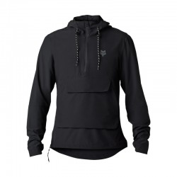 BLUZA ROWEROWA Z KAPTUREM FOX RANGER WIND PULLOVER BLACK M