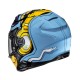 KASK HJC F71 MONKEY DJ BLUE/ORANGE XS