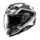 KASK HJC F71 TOZZ BLACK/WHITE XS