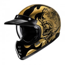 KASK HJC V60 FLAME BLACK/GOLD XS