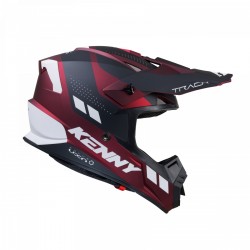 KENNY RACING HELMET TRACK GRAPHIC CANDY RED MATT