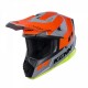 KENNY RACING HELMET TRACK GRAPHIC GREY/ORANGE