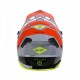 KENNY RACING HELMET TRACK GRAPHIC GREY/ORANGE