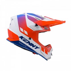 KENNY RACING KASK TRACK GRAPHIC PATRIOT BIAŁY/NIEBIESKI/CZERWONY