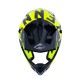 KENNY RACING KASK PERFORMANCE MIPS BLACK/NEON YELLOW/SILVER CZARNY/ŻÓŁTY/SREBRNY