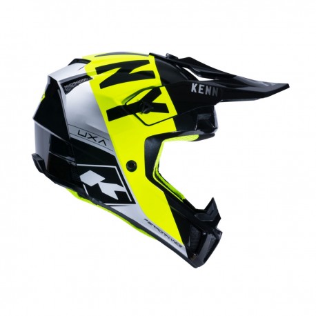 KENNY RACING HELMET PERFORMANCE MIPS BLACK/NEON YELLOW/SILVER