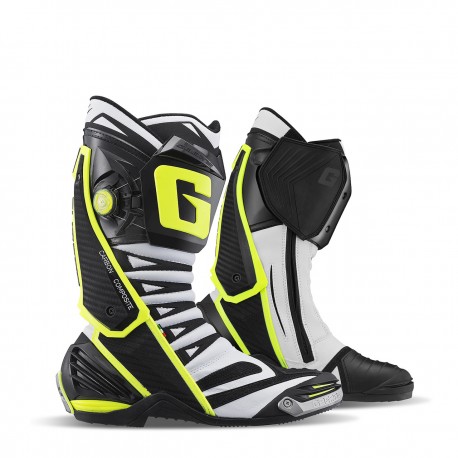 GAERNE GP1 EVO BOOTS BLACK/WHITE/FLUO YELLOW