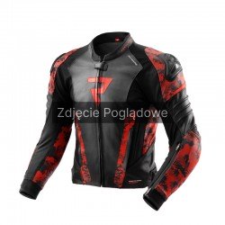 KURTKA SKÓRZANA REBELHORN VELOCE CAMO BLACK/FLUO RED 46