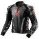 KURTKA SKÓRZANA REBELHORN VELOCE CAMO BLACK/GREY/FLUO RED 46