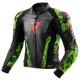 KURTKA SKÓRZANA REBELHORN VELOCE CAMO BLACK/GREEN/FLUO RED 46