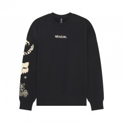 BLUZA FOX HELLO FUTURE OVERSIZED CREW BLACK M