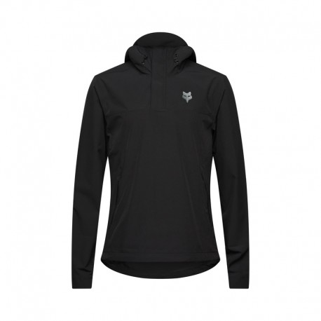 BLUZA ROWEROWA Z KAPTUREM FOX RANGER WIND PULLOVER BLACK S