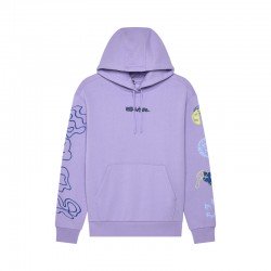 BLUZA Z KAPTUREM FOX LADY HELLO FUTURE FLEECE PO LILAC XS