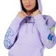 BLUZA Z KAPTUREM FOX LADY HELLO FUTURE FLEECE PO LILAC XS