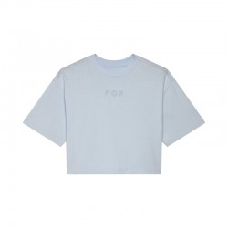 T-SHIRT FOX LADY WORDMARK OS CROP PALE BLUE XS