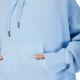 BLUZA Z KAPTUREM FOX LADY WORDMARK OVERSIZED FLEECE PO CASHMERE BLUE XS