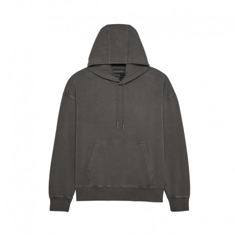 BLUZA Z KAPTUREM FOX WORDMARK OVERSIZED FLEECE PO PEWTER S