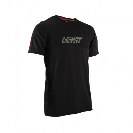 T-SHIRT LEATT CAMO BLACK S