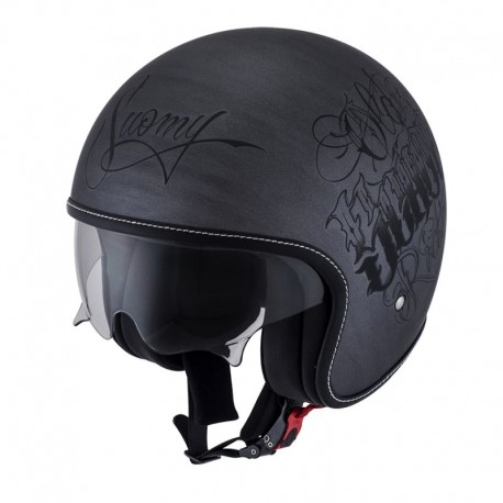 SUOMY ROKK HELMET OLDSCHOOL GUNMETAL SCRATCH JET HELMET