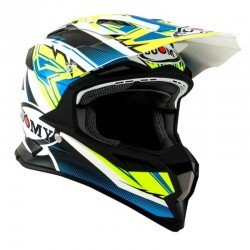 SUOMY ALPHA WAVES MATT YELLOW/WHITE HELMET