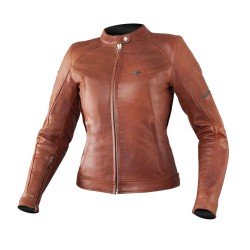 SHIMA lady MONACO BROWN LEATHER JACKET