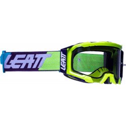 GOGLE LEATT VELOCITY 5.5 NEON YELLOW LIGHT GREY 58% ŻÓŁTY FLUO/CZARNY/NIEBIESKI SZYBKA DYMIONE LUSTRO SZARA