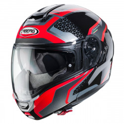 KASK CABERG LEVO SONAR CZARNY/CZERWONY/SZARY