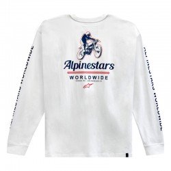 KOSZULKA Z DŁUGIM RĘKAWEM ALPINESTARS AUTHENTICATED WHITE M