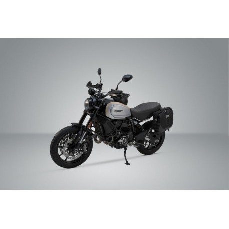 ZESTAW SAKWA I STELAŻ LEGEND GEAR SW-MOTECH DUCATI SCRAMBLER 1100 PRO / SPORT PRO (19-), BROWN