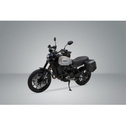 ZESTAW KUFER BOCZNY URBAN ABS I STELAŻ SW-MOTECH DUCATI SCRAM 1100 PRO / SPORT PRO (19-) BLACK 16,5L